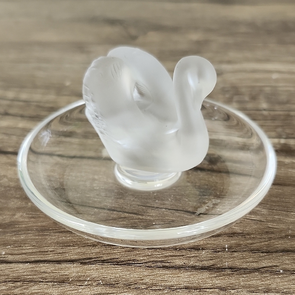 Lalique Swan Trinket Dish